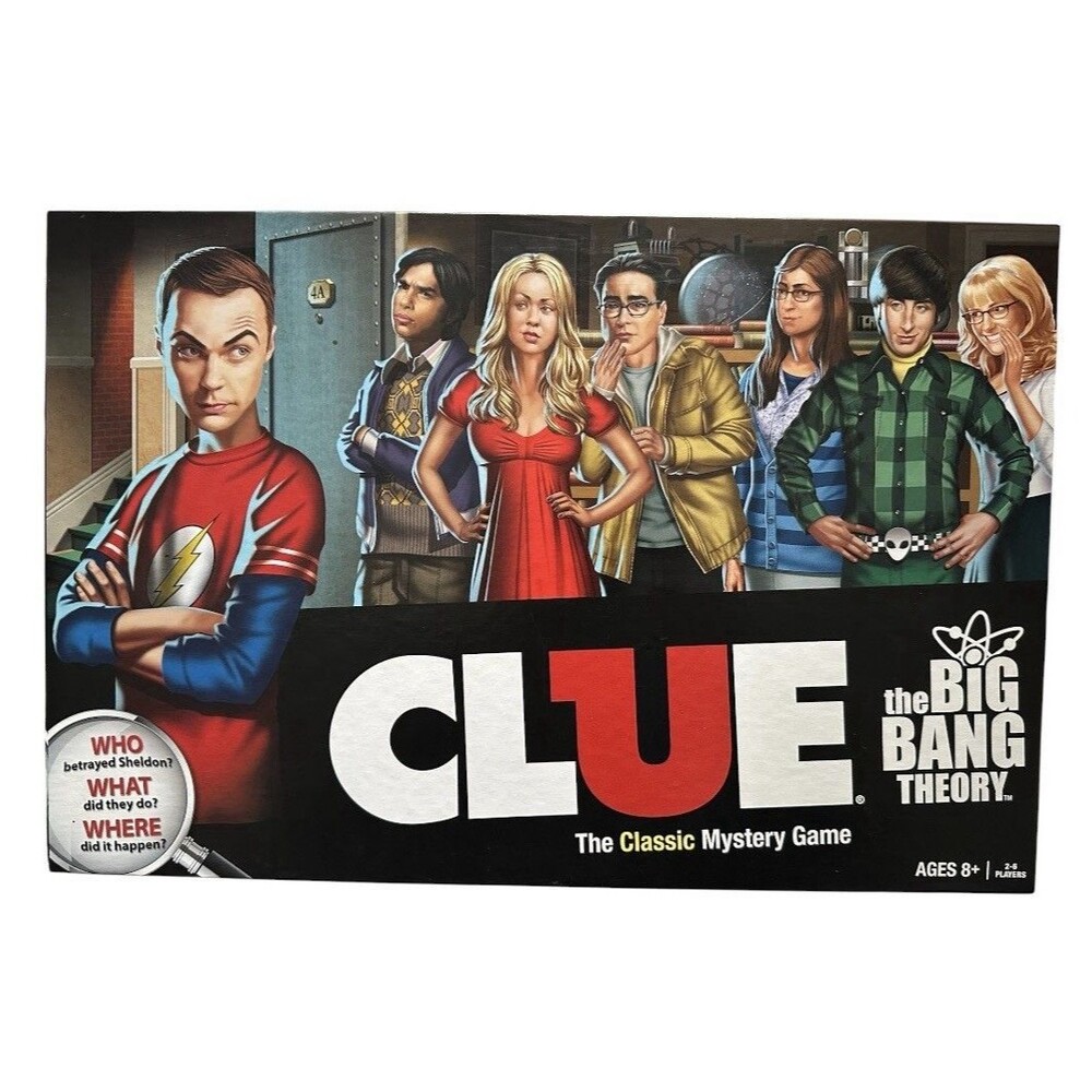 USAopoly CLUE The Big Bang Theory Board Game Movie TV Theme 8+ Classic Mystery
